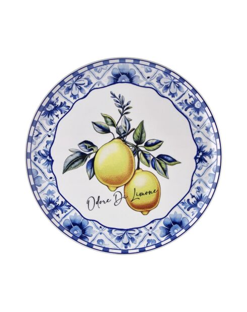 Assiette de service ODL0005 jaune - 30x30x2 cm