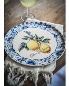 Assiette de service ODL0005 jaune - 30x30x2 cm