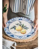Assiette de service ODL0005 jaune - 30x30x2 cm
