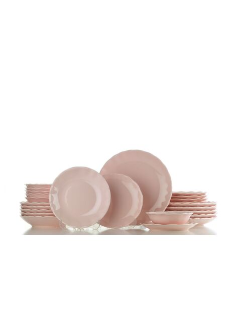 Juego de vajilla de porcelana en polvo BER24Y2740616 - 24 piezas