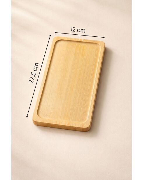 Plat de service F10272 bambou - 22.5 cm