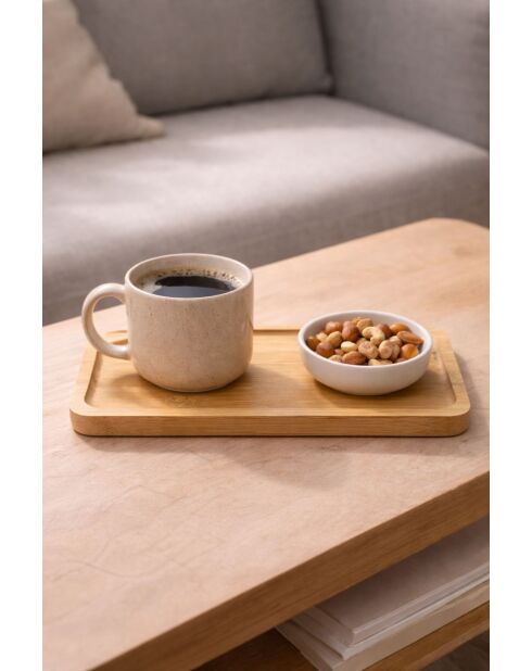 Plat de service F10272 bambou - 22.5 cm