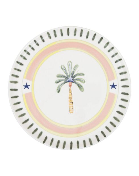 Plato de servicio multicolor ITL0006 - 31x31x1 cm