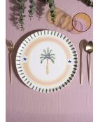 Assiette de service ITL0006 multicolore - 31x31x1 cm