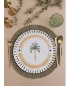 Assiette de service ITL0006 multicolore - 31x31x1 cm