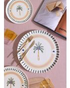 Assiette de service ITL0006 multicolore - 31x31x1 cm