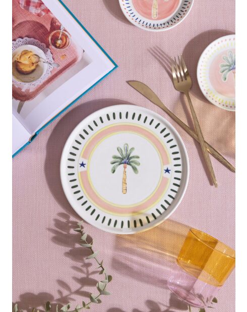 Assiette de service ITL0006 multicolore - 31x31x1 cm