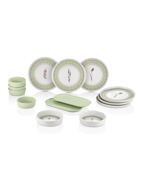 Frühstücksset MCH0011770 hellgrün - 14-teilig