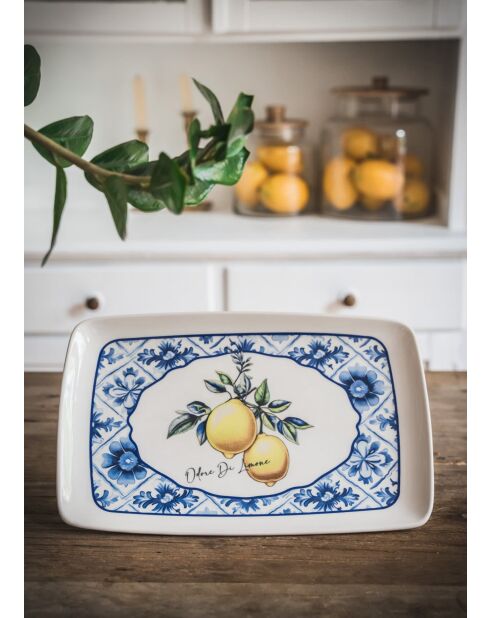 Plat de service ODL0009 jaune - 34x25x2 cm
