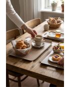 Set di 3 vassoi marroni - 46 x 29 x 2,5 cm/ 29 x 29 x 2,5 cm/ 29 x 15 x 2,5 cm