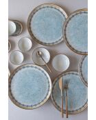 Frühstücksset NNMOD14KH880742 weiß/blau/kamel - 14-teilig