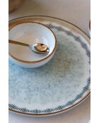 Frühstücksset NNMOD14KH880742 weiß/blau/kamel - 14-teilig