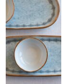 Frühstücksset NNMOD14KH880742 weiß/blau/kamel - 14-teilig