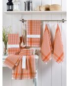 Lot de 10 gants en coton Pötikareli orange - 45x65 cm