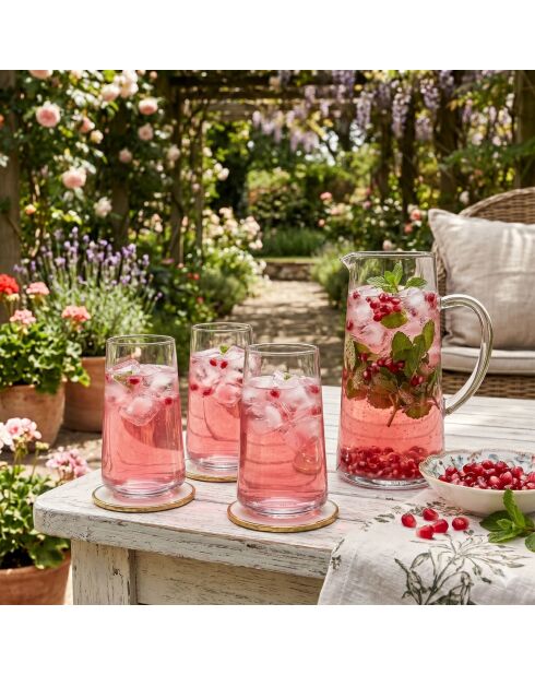 Lot de 6 verres PB-420410-6 transparent - 390 ml