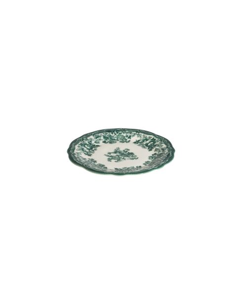 Velour Green Fulya 24 Ytkm wit/groen porseleinen dinerset - 24 stuks