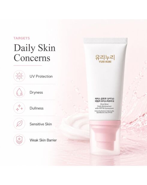 Crèmes solaires Rice Glow SPF50 - 60 ml