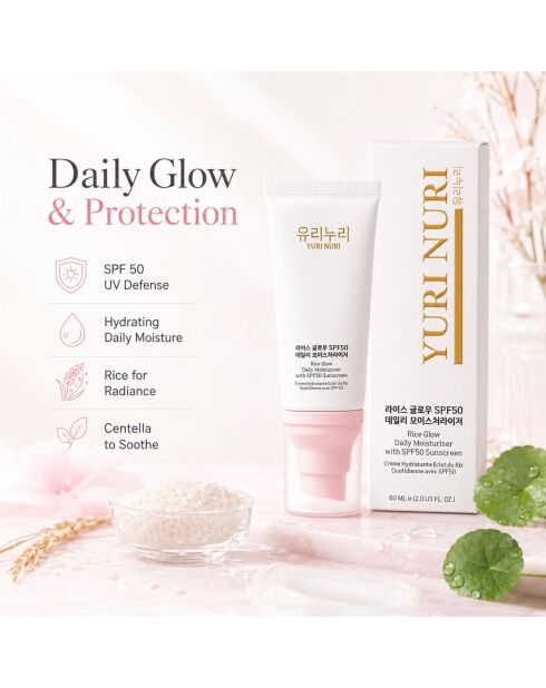 Crèmes solaires Rice Glow SPF50 - 60 ml