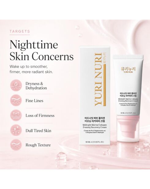 Crème réparatrice au collagène marin Midnight - 60 ml