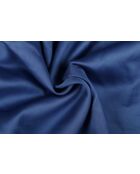 Dunkelblaues Kingsize-Spannbetttuch aus Satin — 160 x 200 + 30 cm