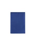 Dunkelblaues Kingsize-Spannbetttuch aus Satin — 160 x 200 + 30 cm