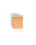 Drap-housse modèle 1 place en coton ranforcé orange pâle
