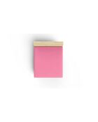 Lenzuolo con angoli elasticizzati rosa in cotone rinforzato