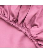Lenzuolo con angoli elasticizzati rosa in cotone rinforzato
