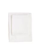 Drap-housse king size en satin De blanc -160x200 + 30 cm