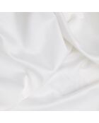 Drap-housse king size en satin De blanc -160x200 + 30 cm