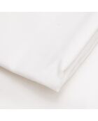 Drap-housse king size en satin De blanc -160x200 + 30 cm