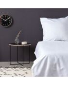 Drap-housse king size en satin De blanc -160x200 + 30 cm