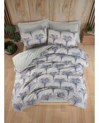 Santo blauwe kingsize katoenen dekbedovertrekset