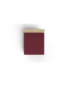 Drap-housse en coton ranforcé bordeaux