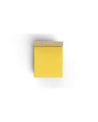 Drap-housse 1 place en coton ranforcé jaune foncé
