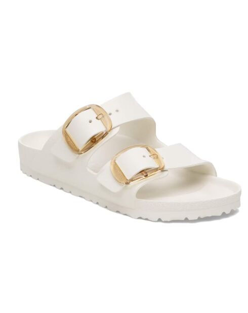 Arizona Smalle sandalen van Eva Eggshell met grote gesp