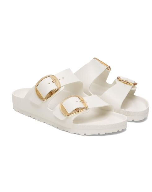 Arizona Smalle sandalen van Eva Eggshell met grote gesp
