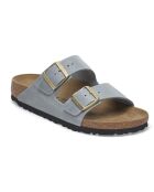 Regular basaltgrijze leren sandalen uit Arizona