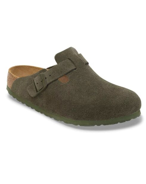 Sabots en cuir Boston Leve régulier thym