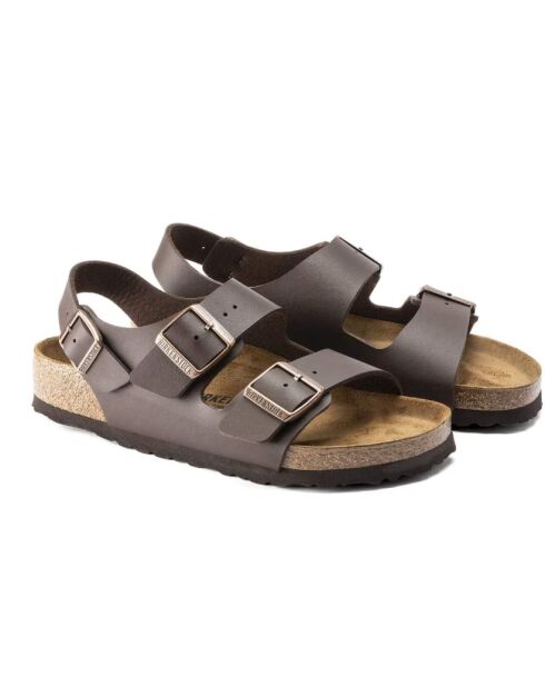 Sandales Milan brun foncé