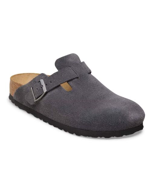 Sabots en cuir Boston Leve régulier Charcoal