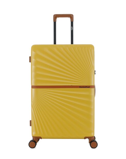 Lot de 3 - Valise grand format, valise weekend et valise cabine 4 roues doubles Oakland miel - L/M/XS
