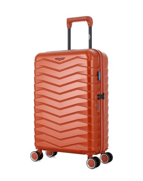 Valise Cabine S 4 roues doubles Seattle brique - 39x59x20 cm