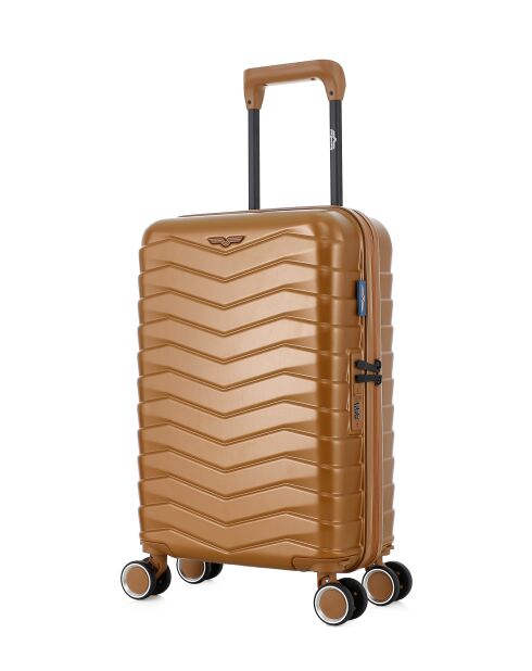 Valise Cabine XS 4 roues doubles Seattle bronze - 35x54x19 cm