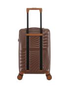 Valise Cabine XS 4 roues doubles Oakland chocolat  - 34,5x54x19 cm