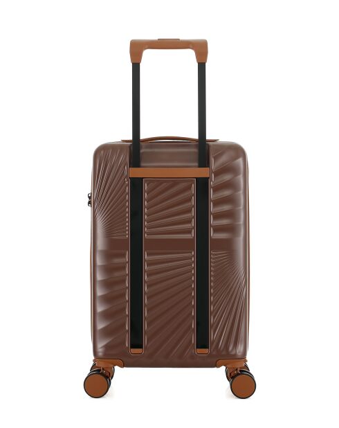 Valise Cabine XS 4 roues doubles Oakland chocolat - 34,5x54x19 cm