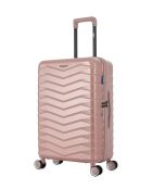 Set di 2 - Valigia da weekend a doppia ruota Seattle in oro rosa a 4 ruote e valigia da cabina - M/S