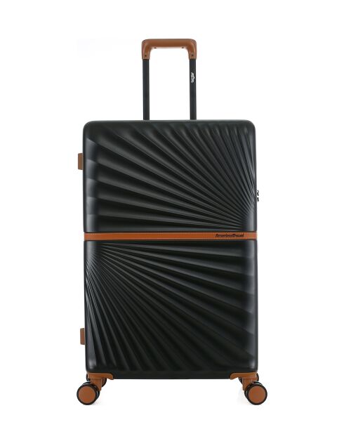 Long Stay Koffer L 4 dubbele wielen Oakland zwart - 49x75,5x29,5 cm