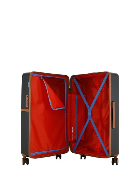 Long Stay Koffer L 4 dubbele wielen Oakland zwart - 49x75,5x29,5 cm