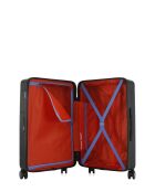 Valise Moyen Séjour M 4 roues doubles Cleveland noire - 42,5x66x25 cm